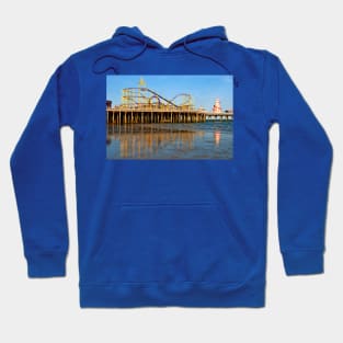 Clacton On Sea Pier And Beach Essex UK Hoodie